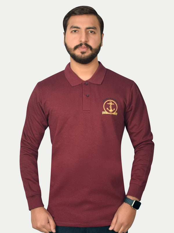 stone harbor MEN'S PREMIUM BURGUNDY RUGBY