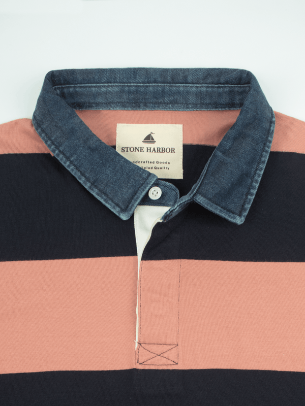 Stone Harbor MEN'S PREMIUM KNITTED STRIPER RUGBY