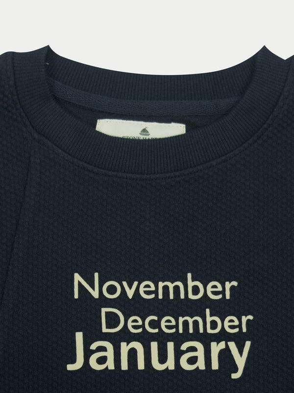 Stone Harbor MEN'S PREMIUM POPCORN NAVY SWEATSHIRT