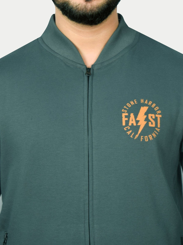 Stone Harbor MEN'S PREMIUM TEAL FLEECE JACKET