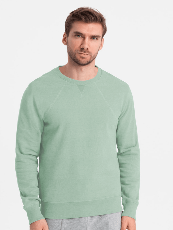 stone harbor MEN'S SAGE FLEECE RAGLAN SWEATSHIRT