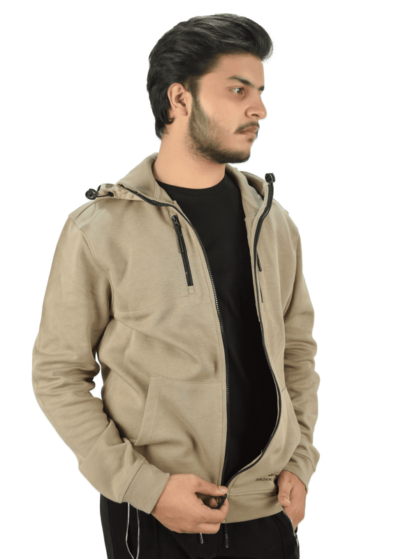 Stone Harbor MEN'S SAND ZIP-THROUGH HOODY