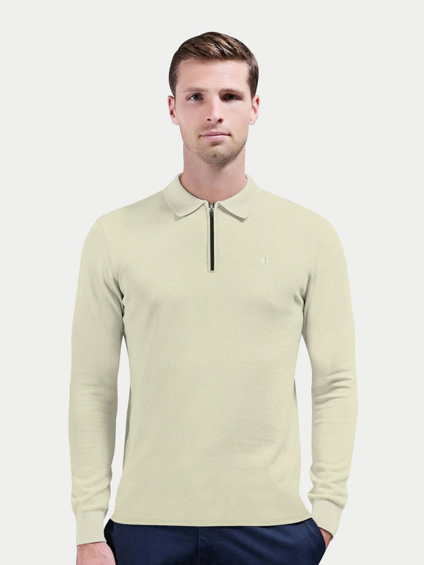 stone harbor MEN'S SIGNATURE BEIGE RUGBY