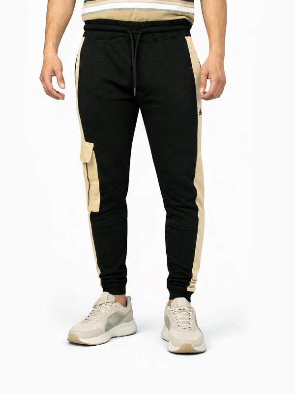 stone harbor MEN'S SIGNATURE BLACK CARGO JOGGER
