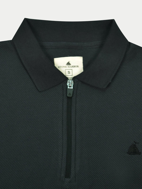 Stone Harbor MEN'S SIGNATURE CHARCOAL RUGBY