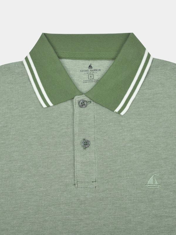 Stone Harbor MEN'S SIGNATURE DUAL TONE POLO SHIRT