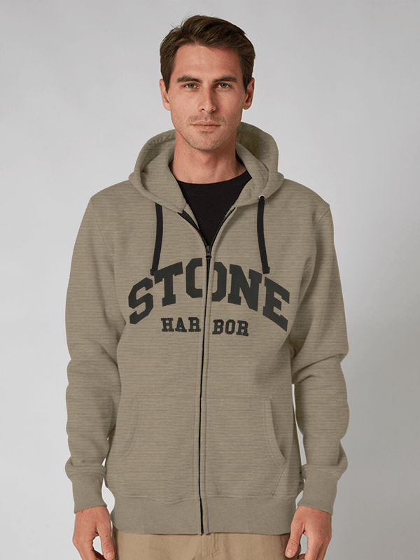 stone harbor MEN'S STONE ZIP-THROUGH HOODIE