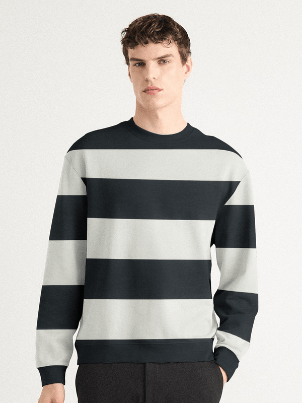 stone harbor MEN'S STRIPED TERRY SWEATSHIRT
