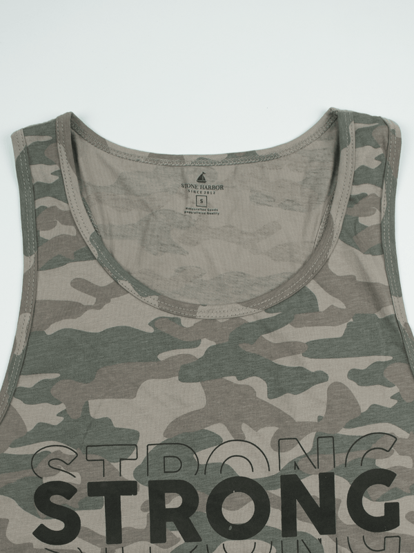 Stone Harbor MEN'S STRONG CAMO GYM VEST