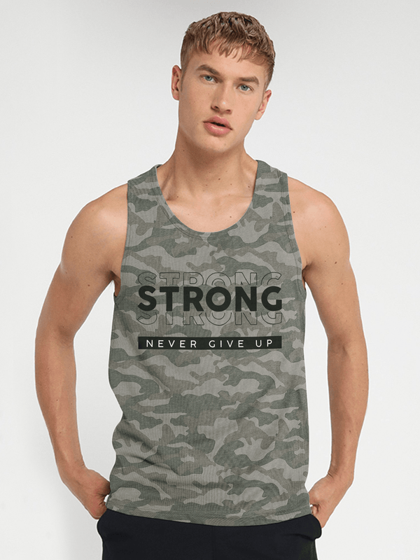 stone harbor MEN'S STRONG CAMO GYM VEST