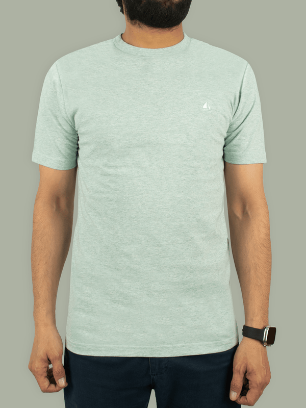 stone harbor MEN'S TEXTURED AQUA T-SHIRT