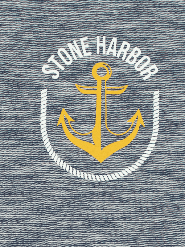 Stone Harbor MEN'S TEXTURED BLUE T-SHIRT