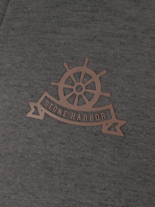 Stone Harbor MEN'S TEXTURED CHARCOAL FLEECE JACKET