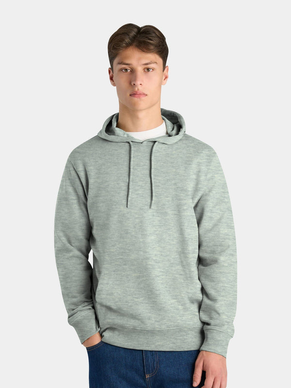 stone harbor MEN'S TEXTURED GREY FLEECE HOODIE