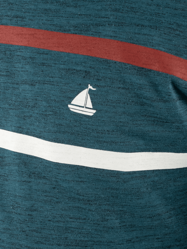 Stone Harbor MEN'S TEXTURED TEAL T-SHIRT