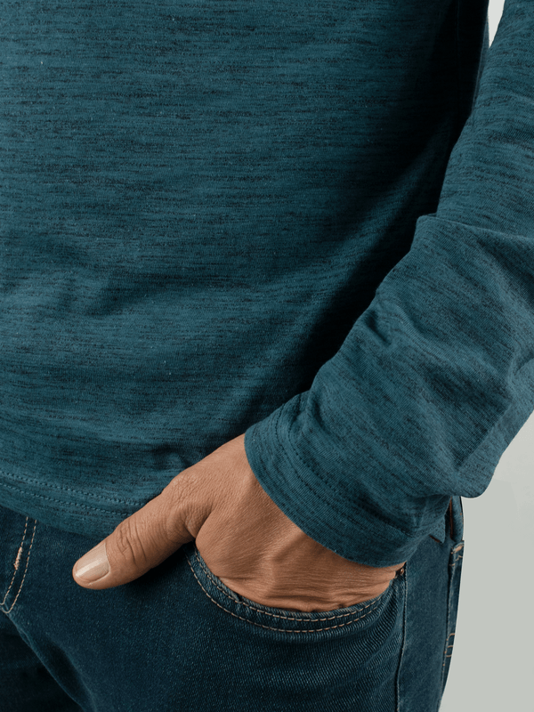 Stone Harbor MEN'S TEXTURED TEAL T-SHIRT