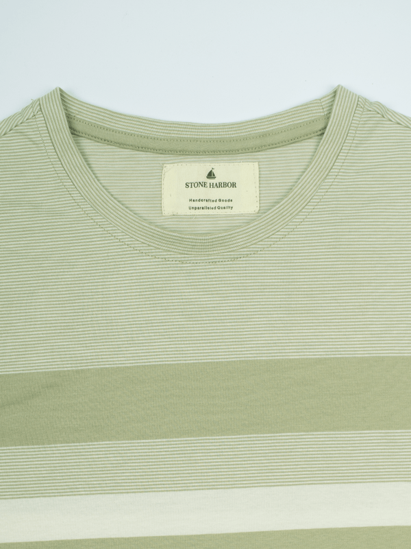 Stone Harbor MEN'S YARN DYED OLIVE T-SHIRT
