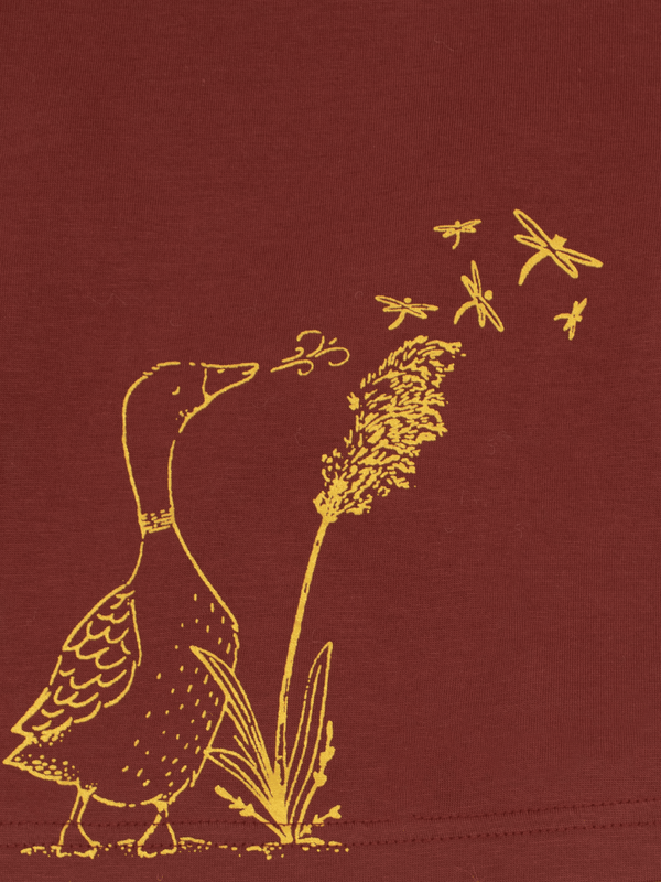 Stone Harbor MINI GIRL'S MAROON GRAPHIC T-SHIRT