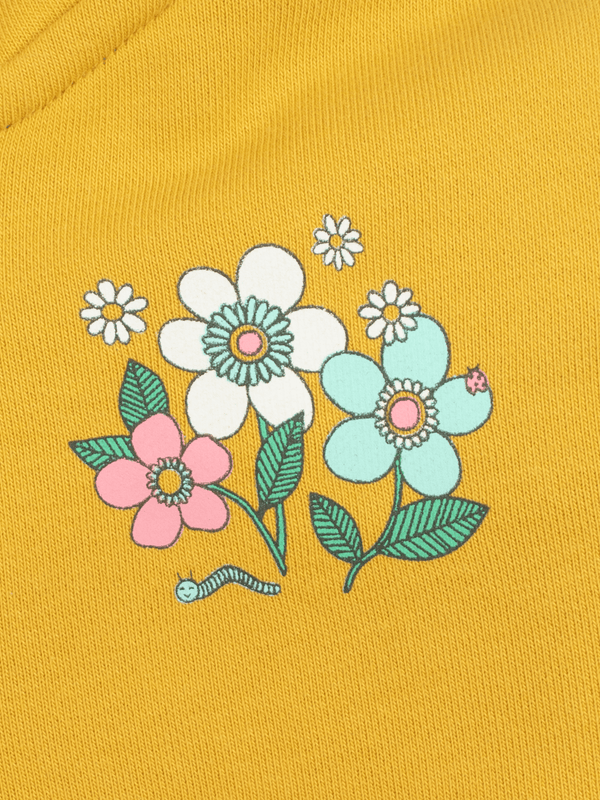 Stone Harbor MINI GIRL'S YELLOW ZIP THROUGH HOODY