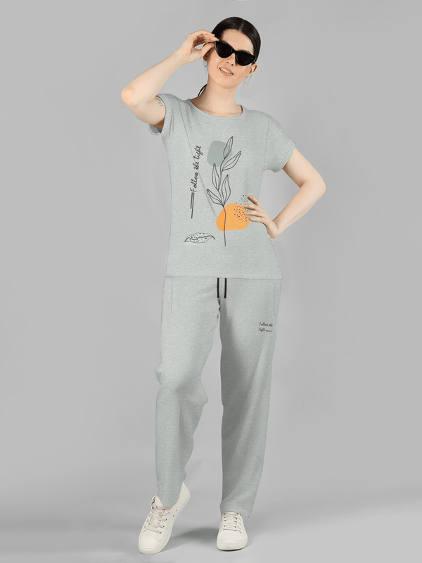 stone harbor WOMEN'S GREY MARL GRAPHIC SUIT