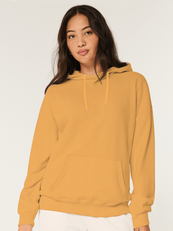 stone harbor WOMEN'S ORANGE FLEECE HOODIE
