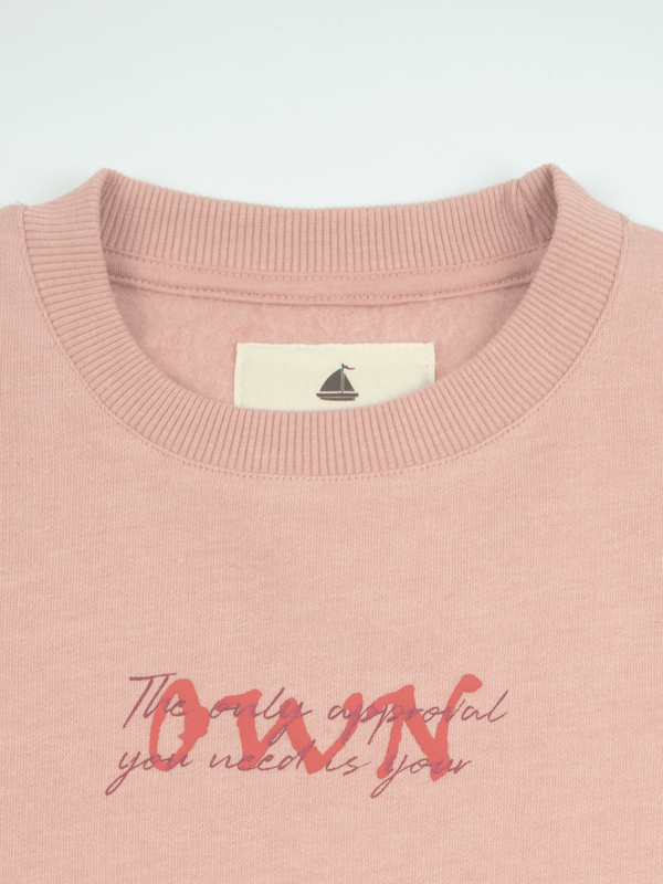 Stone Harbor WOMEN'S PINK FLEECE OWN SWEATSHIRT