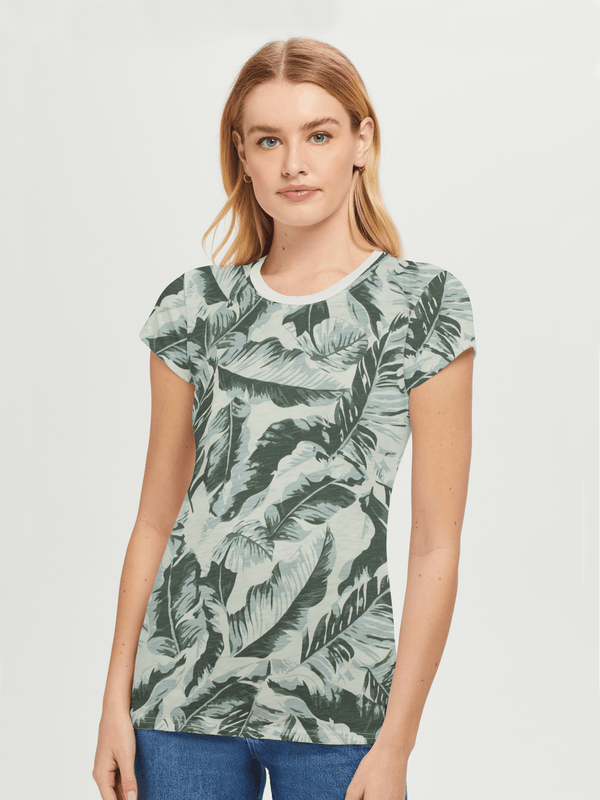 stone harbor WOMEN'S PREMIUM FLORAL T-SHIRT