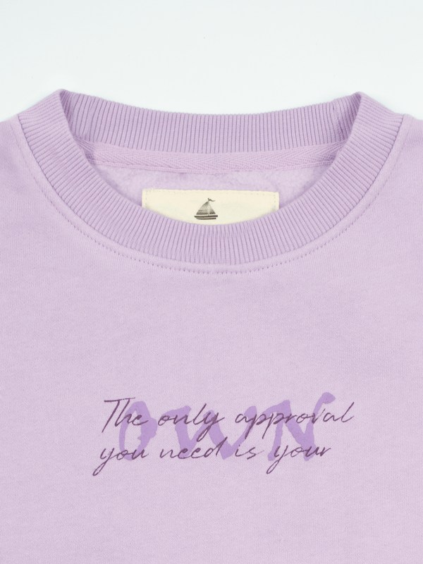 Stone Harbor WOMEN'S PURPLE FLEECE OWN SWEATSHIRT