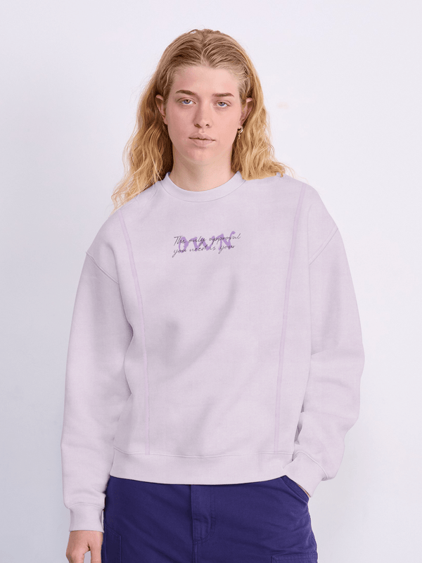 stone harbor WOMEN'S PURPLE FLEECE OWN SWEATSHIRT