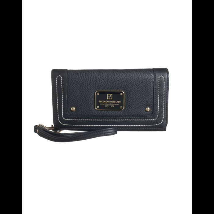 stone mountain 40th Anniversary Large Tri-Fold Wallet w/Wristlet