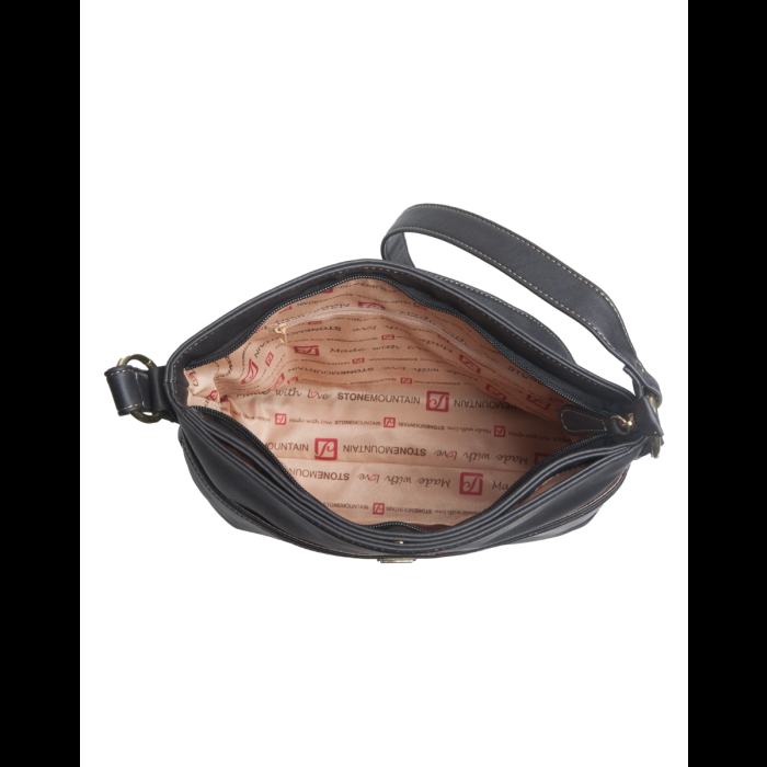 Stone Mountain Crunch Bonded Leather Boat Bottom Hobo