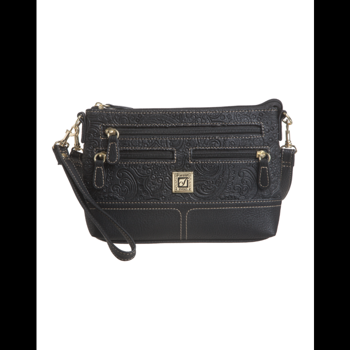 Stone Mountain Embossed Paisley Bonded Leather E/W 4-Bagger