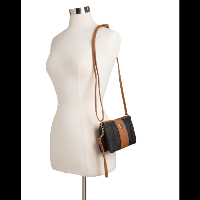 Stone Mountain Embossed Paisley Bonded Leather Trifecta