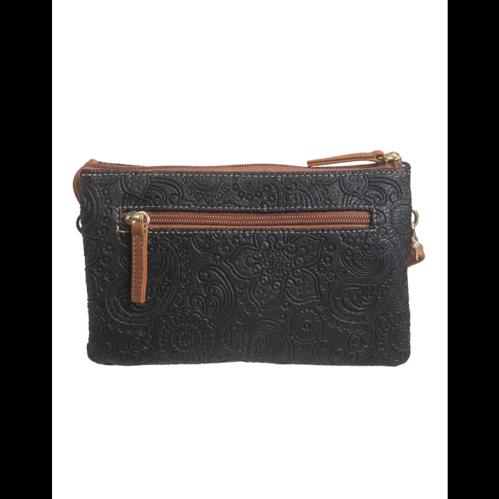 Stone Mountain Embossed Paisley Bonded Leather Trifecta