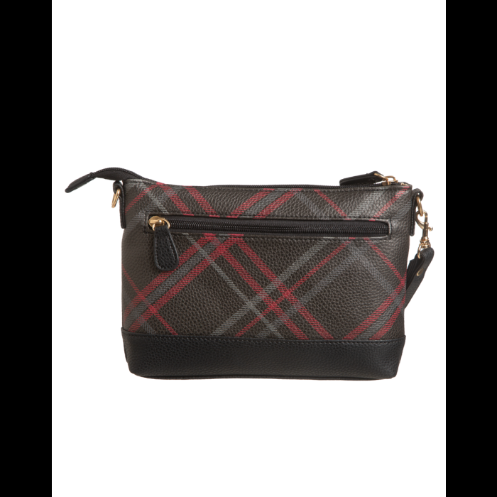 Stone Mountain Highland Plaid Bonded Leather E/W 4-Bagger