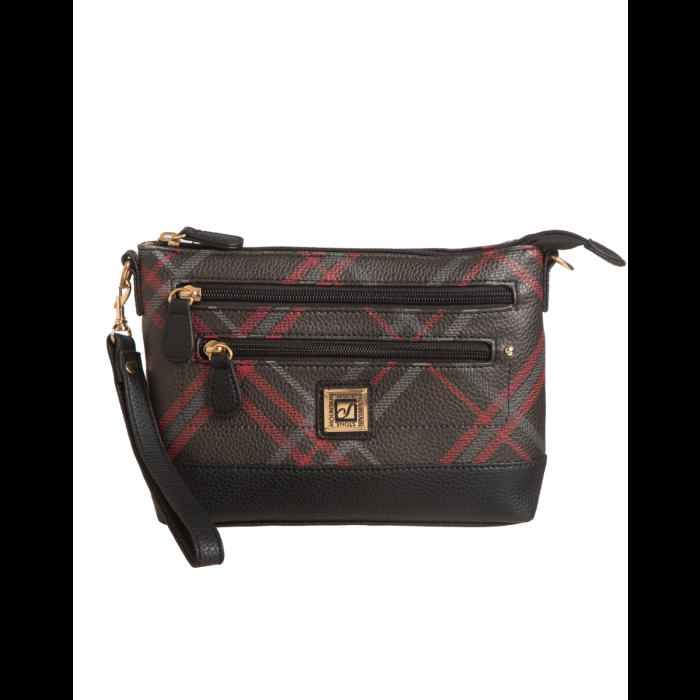 Stone Mountain Highland Plaid Bonded Leather E/W 4-Bagger
