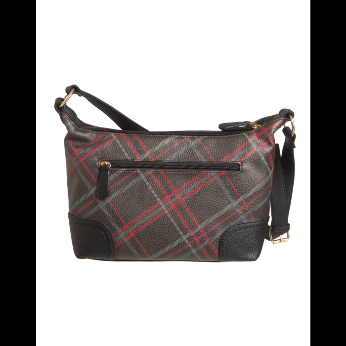 Stone Mountain Highland Plaid Bonded Leather Sophia Hobo