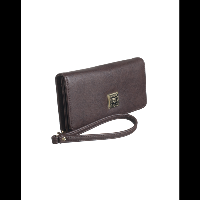 Stone Mountain Marbled 'Crunch' Leather Large Tri-Fold W/Wristlet
