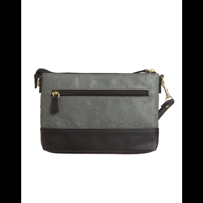 Stone Mountain Nubuck Embossed Bonded Leather Spring Bloom E/W 4-Bagger