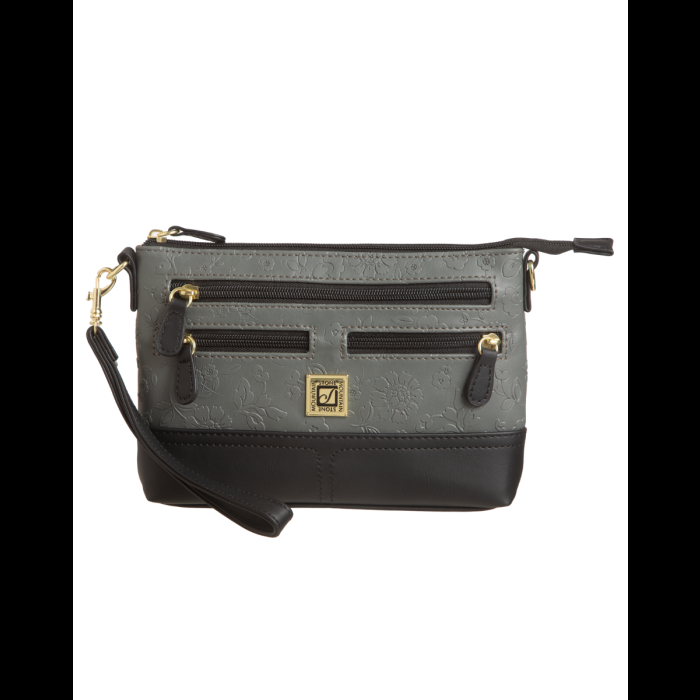 stone mountain Nubuck Embossed Bonded Leather Spring Bloom E/W 4-Bagger