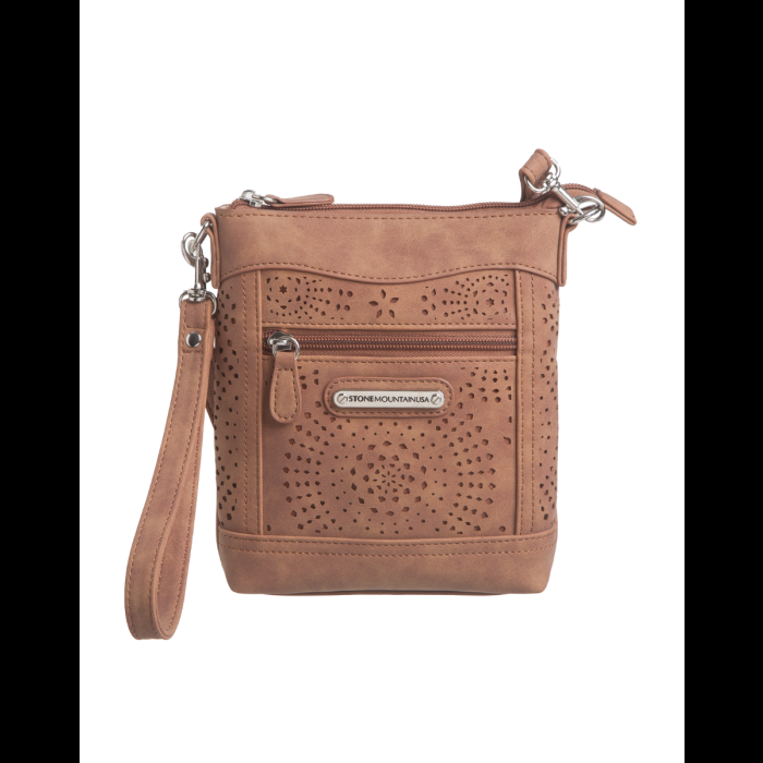 Stone Mountain Nubuck Faux Leather N/S 3-Bagger-Black