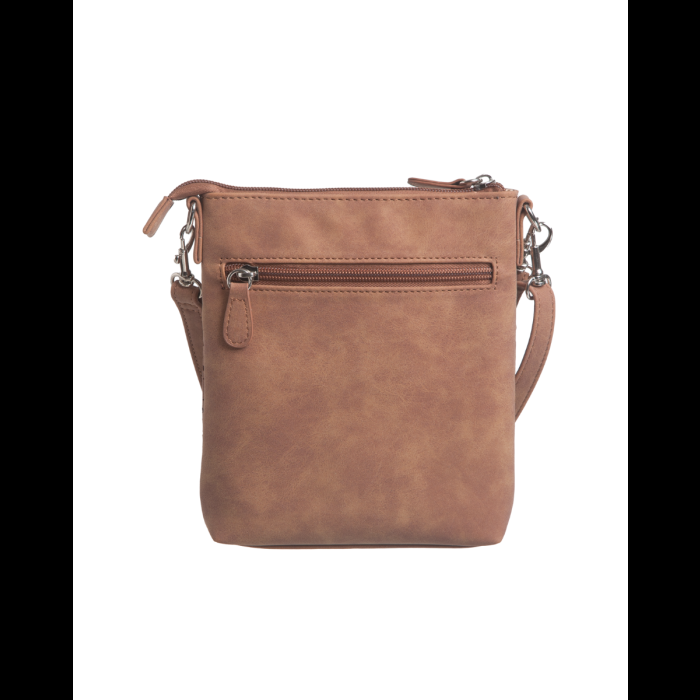 Stone Mountain Nubuck Faux Leather N/S 3-Bagger-Black