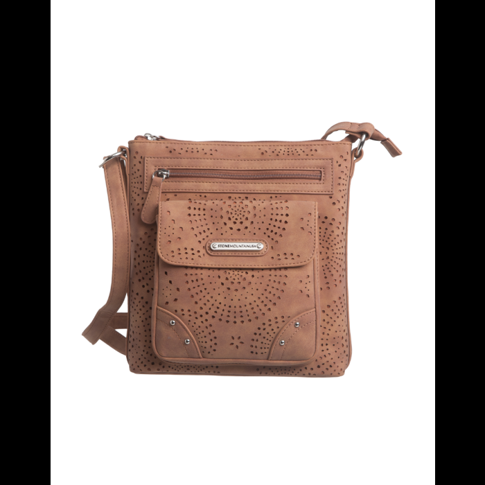 stone mountain Nubuck Perforated Faux Leather Front Flap C/B