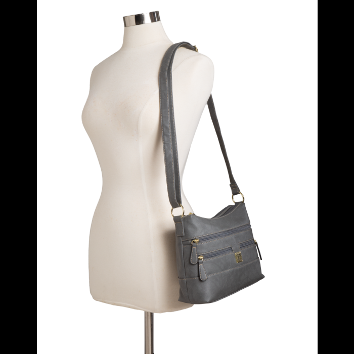 Stone Mountain Crunch Bonded Leather Irene Hobo