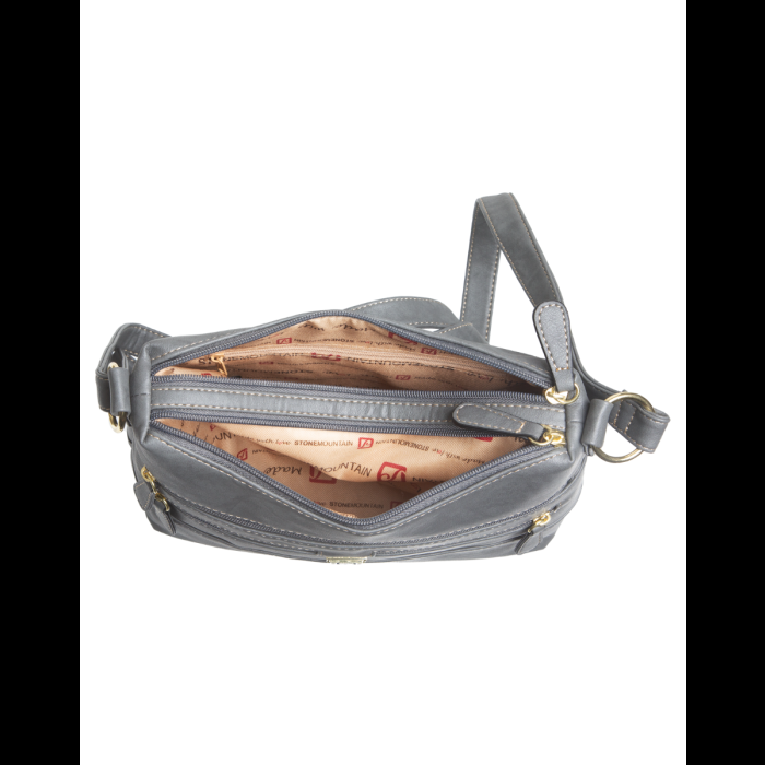 Stone Mountain Crunch Bonded Leather Irene Hobo