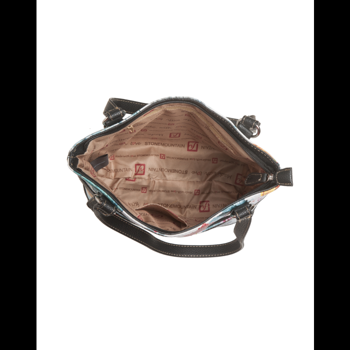 Stone Mountain Printed Floral Leather Tote
