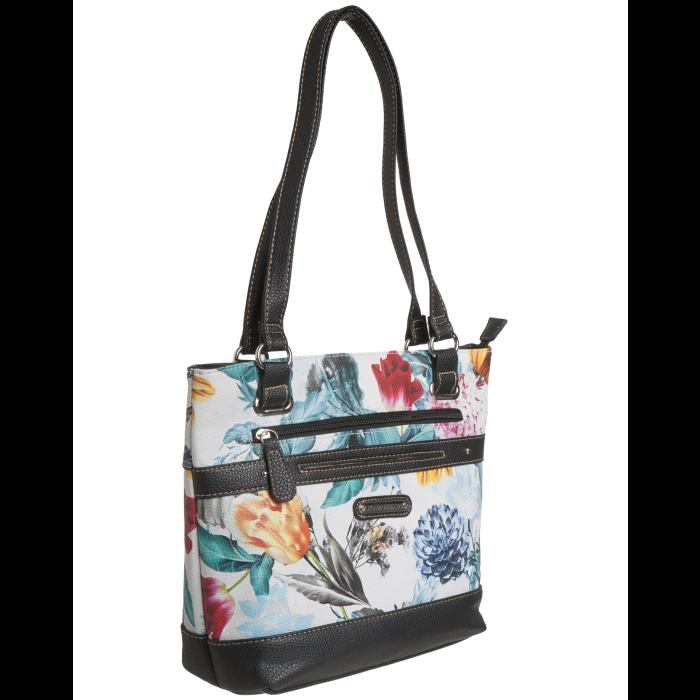 stone mountain Printed Floral Leather Tote