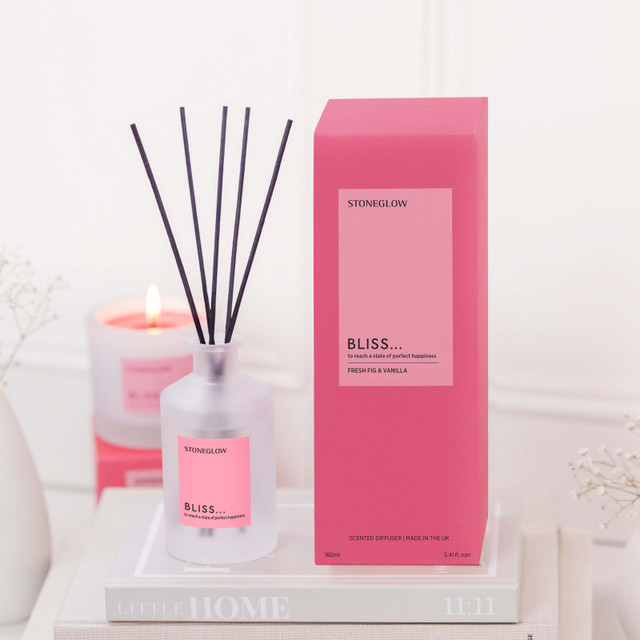 Stoneglow Affirmations - Bliss - Fresh Fig & Vanilla - Scented Reed Diffuser 160ml