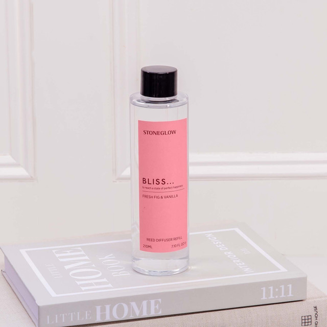Stoneglow Affirmations - Bliss - Fresh Fig & Vanilla - Scented Reed Diffuser Refill 210ml