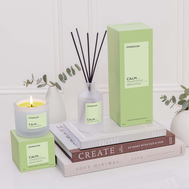Stoneglow Affirmations - Calm - Bergamot & Patchouli - Scented Reed Diffuser 160ml